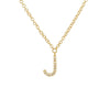 BOLD  LETTER  DIAMOND INITIAL NECKLACE