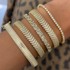 BO CHEVRON PAVE STRETCH  BRACELET