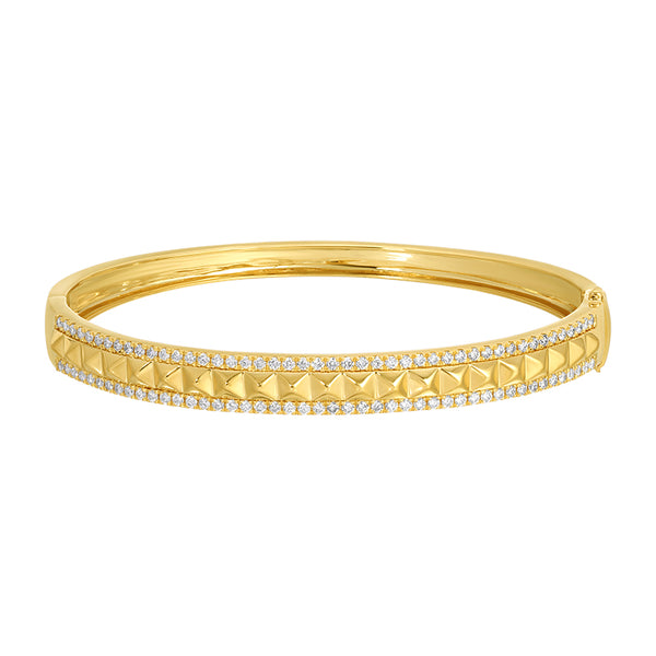 LILLA PYRAMID DIAMOND BANGLE  BRACELET