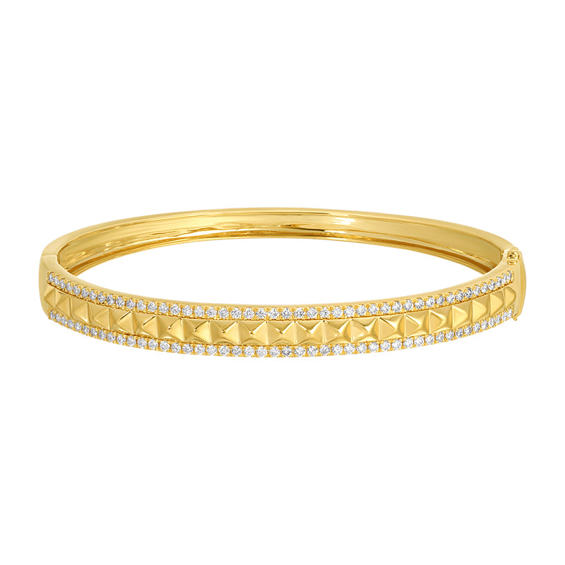 LILLA PYRAMID DIAMOND BANGLE  BRACELET