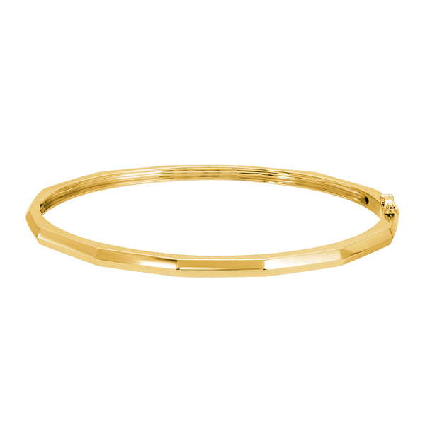 ANNABELLE GEOMETRIC SHAPED GOLD BANGLE  BRACELET