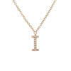 BOLD  LETTER  DIAMOND INITIAL NECKLACE