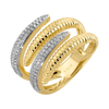 LIAM DIAMOND WRAPPED FLUTED   RING