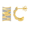 KYRA  PRINT  J HOOP EARRINGS