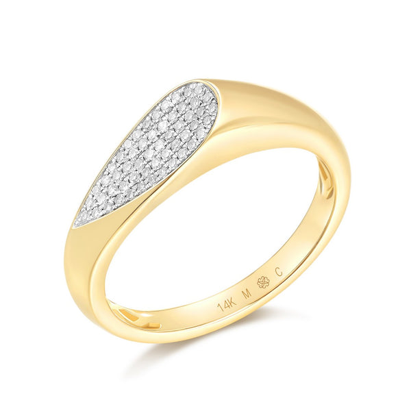 STELLAN  DIAMOND SIGNET  RING