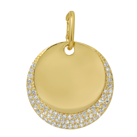 ELIZA GOLD CRESCENT DISC