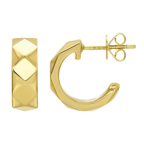 LUCA CUBED HOOP EARRINGS
