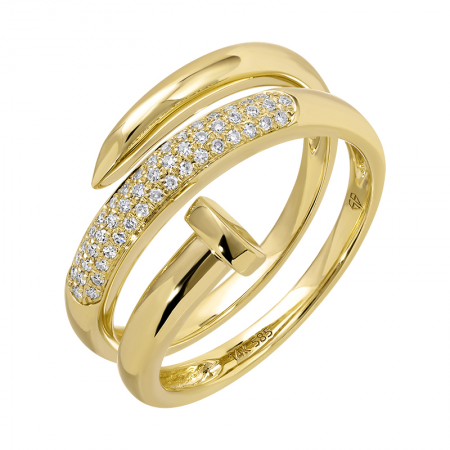 CARIE WRAPPED NAIL  RING