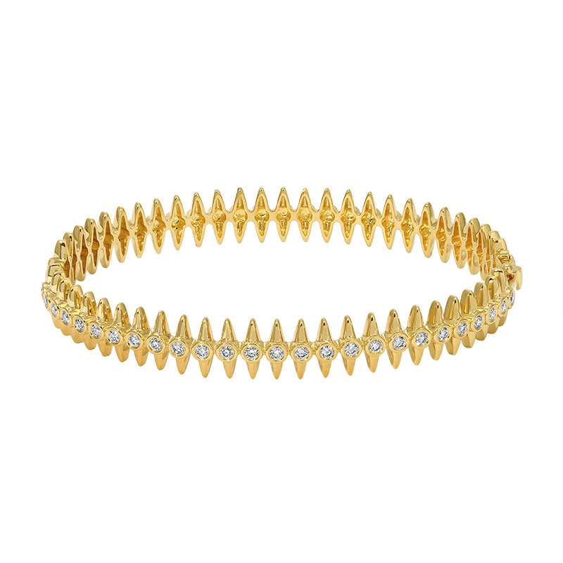 MEME SPIKED EDGE  DIAMOND BRACELET