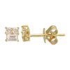 GRAYSON TRIPLE DIAMOND STUD EARRINGS