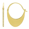 HAZEN GOLD + DIAMOND HOOP EARRINGS