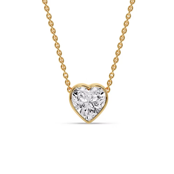 EVA DIAMOND HEART NECKLACE