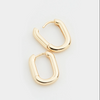 TRACIE  OVAL HUGGIE EARRINGS