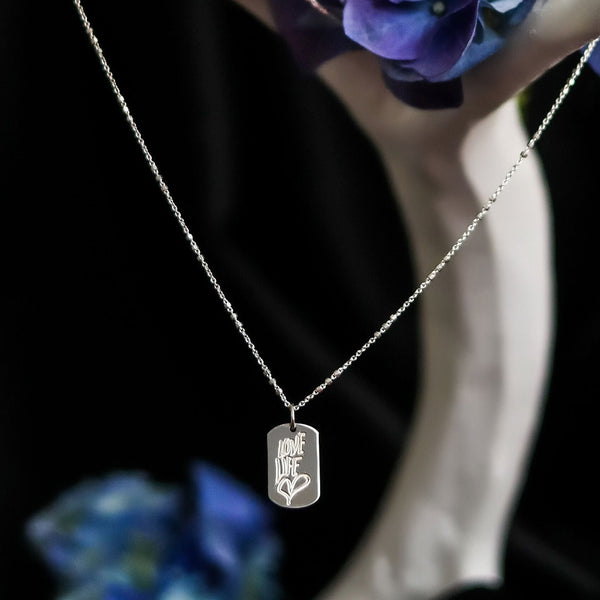 MAYSEN - LOVE LIFE TAG NECKLACE