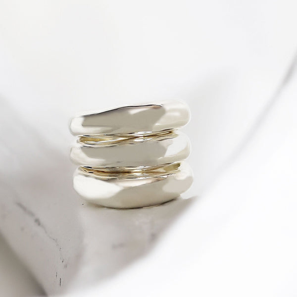 CASEY STACKING RINGS - STERLING SILVER