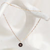 TESS ENAMEL BURST DISC  PENDANT