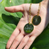 RACHEL LOVE DISC NECKLACE - 1.1/4"