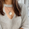 ARIANNA GEOMETRIC DISC NECKLACE - 1.5