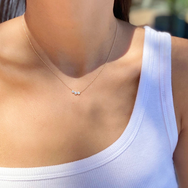 TORI TRIPLE DIAMOND NECKLACE