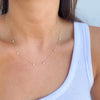 NIVA ENAMEL BEAD + STATIONED CHARMS - NECKLACE