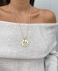LUNA CUTOUT BURST DISC NECKLACE