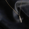 OLD ENGLISH LOVE DROP NECKLACE
