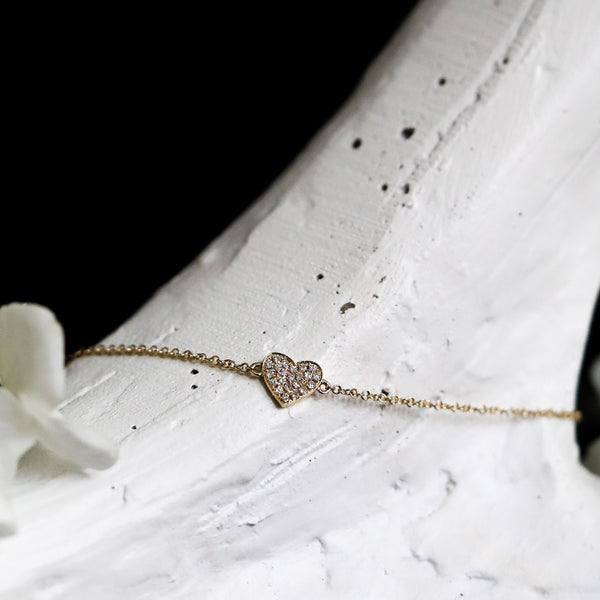 AIMEE  DIAMOND HEART BRACELET
