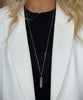 PAMI ROSE QUARTZ DROP NECKLACE