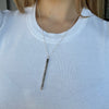 KACEE  LOVE BAR DROP NECKLACE