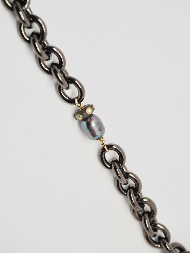 MARLA GUNMETAL CHAIN LINK BRACELET