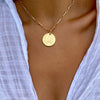 CANNABIS LEAF 1" DISC NECKLACE