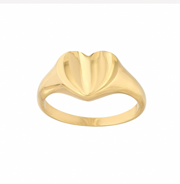 CORI SIGNET HEART RING