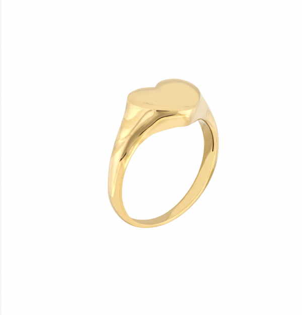 CORI SIGNET HEART RING
